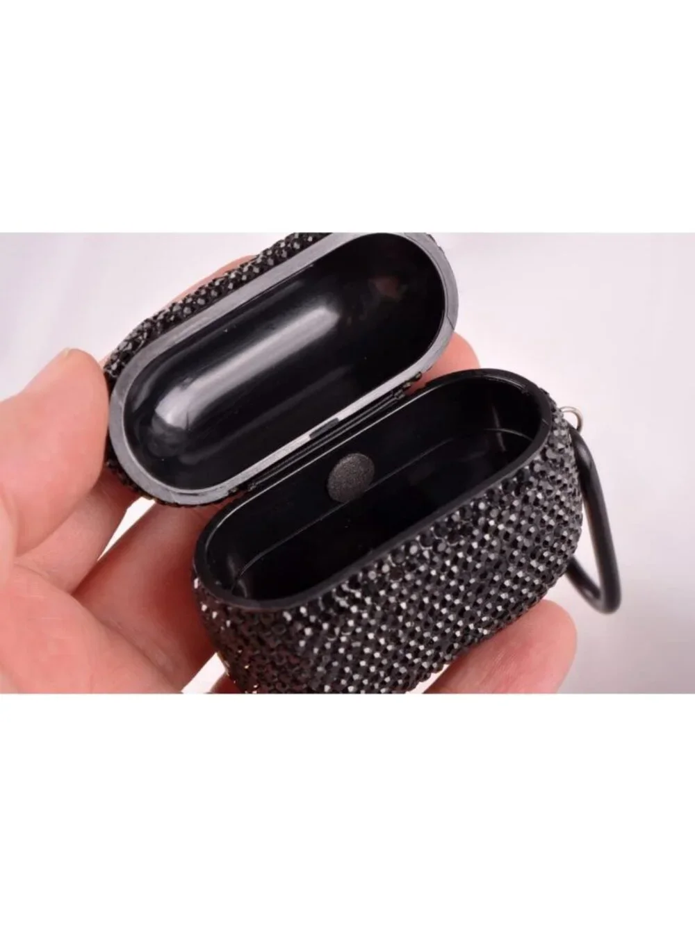 Sparkly Rhinestone AirPods 3 Case with Keychain - Shockproof Bling Cover Skin